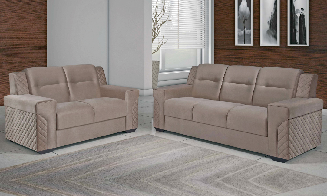 Rondomóveis - sofá 680 - conjunto de sofá - 2 lugares - 3 lugares - ambientado.