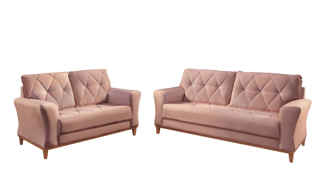 Rondomóveis - sofá 035 - conjunto de sofá - 2 lugares - 3 lugares - infinito