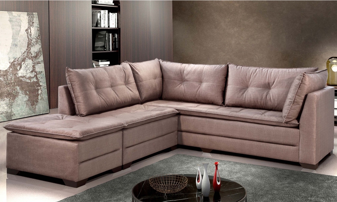 Rondomóveis - sofá 190 - sofá de canto -ambientado