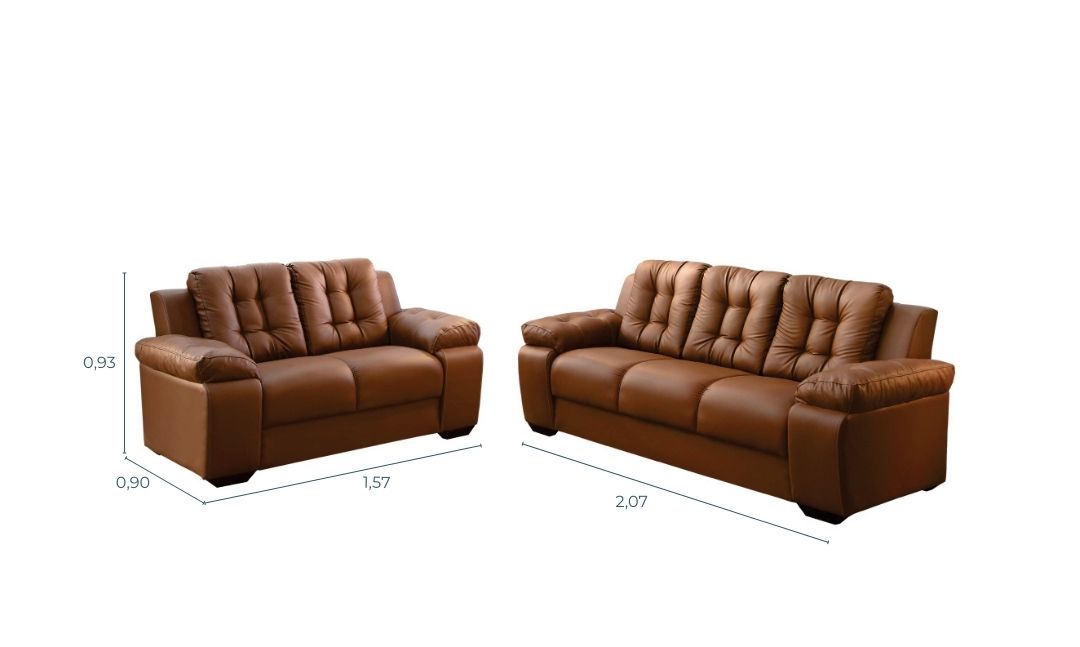 Rondomóveis - sofá 240 - conjunto de sofá - 2 lugares - 3 lugares - medidas