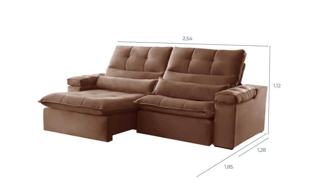 Rondomóveis - sofá 912 - conjunto de sofá - 2 lugares - 3 lugares - medidas