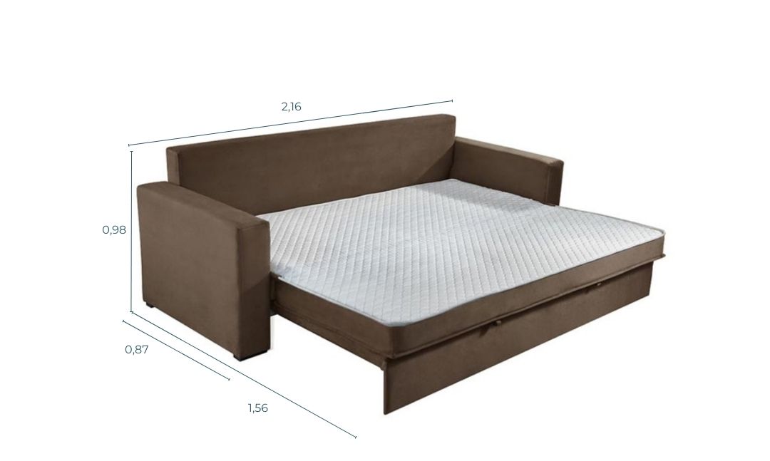 Rondomóveis - sofá cama 907 - sofá cama -medida