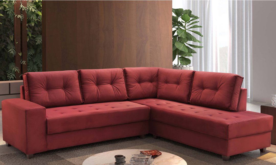 Rondomóveis - sofá de canto 290 - sofá de canto -ambientado